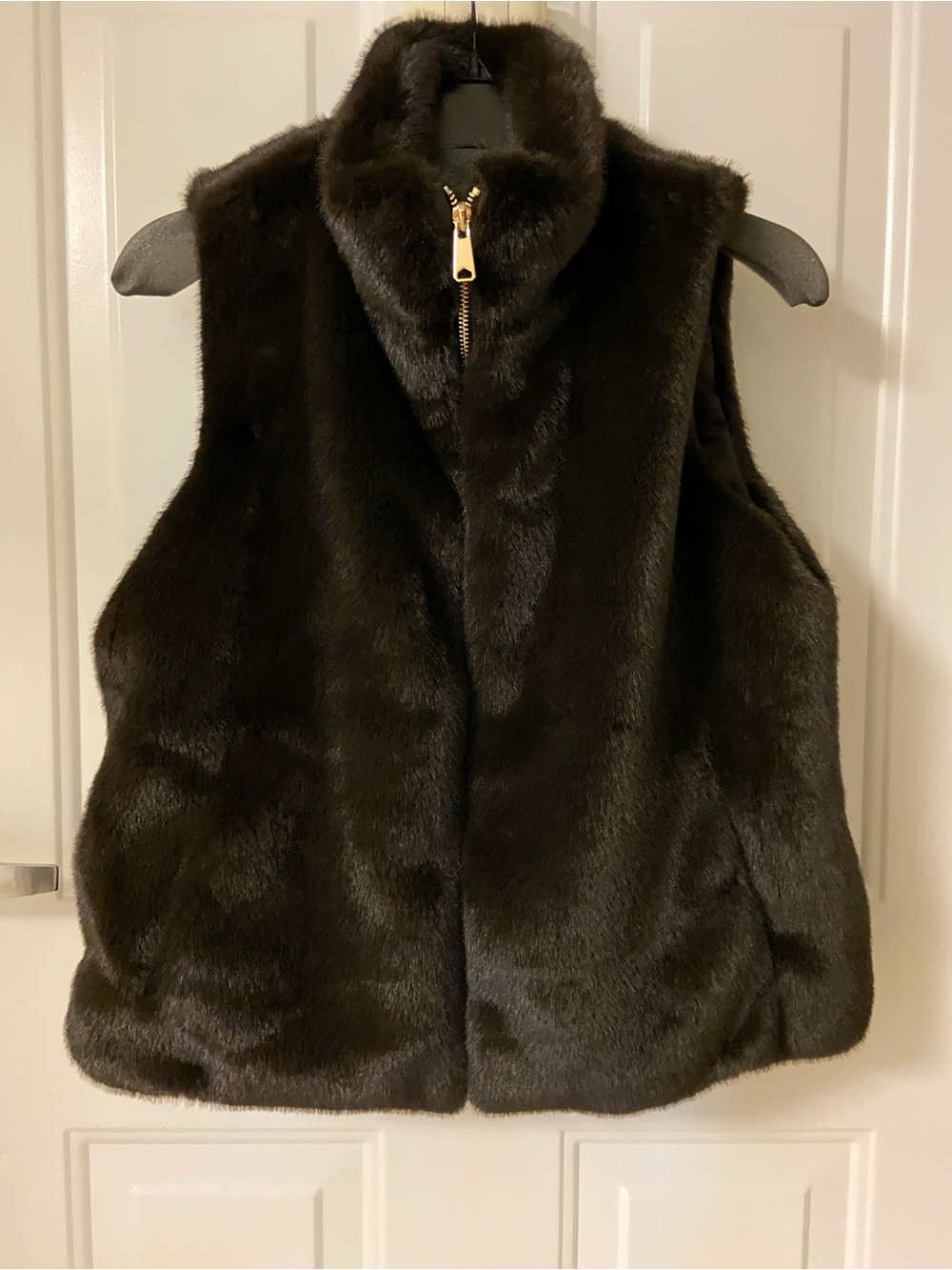 🤎 Faux Fur Zip-Front Vest - Dark Brown🤎